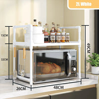 2-Tier Kitchen Microwave & Seasoning Storage Rack