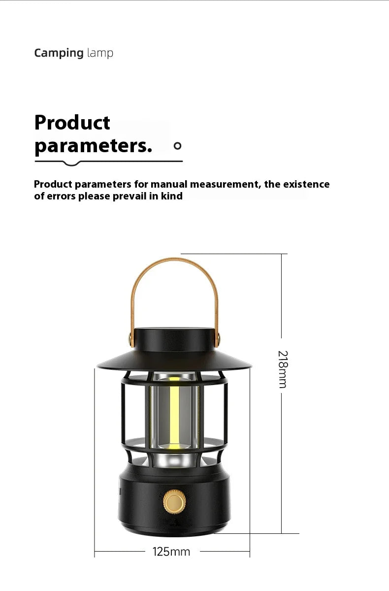 Lohascamping LED Retro Camping Lamp Rechargeable Light