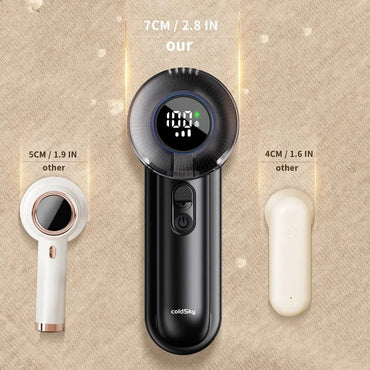 Rechargeable Fabric Shaver 5.6cm Blade Lint Brush Electric Lint Remover Digital Display Defuzzer Sweater Shaver Clothing Blanket