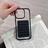 3D Suction Airbag iPhone Case – Shockproof Transparent Cover