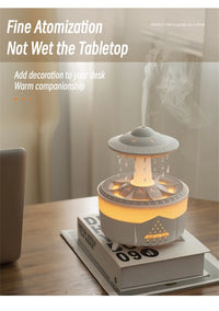 UFO Raindrop Remote Control Aroma Diffuser Electric Ultrasonic Air Humidifier Creative Water Drop Home Essential Oil Diffuser