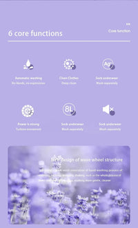 8L Portable Folding Mini Washing Machine