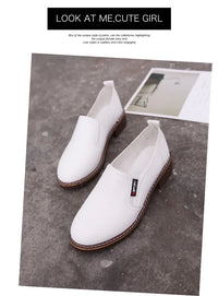 Summer Footwear for Woman Flat Solid Color Oxford Shoes