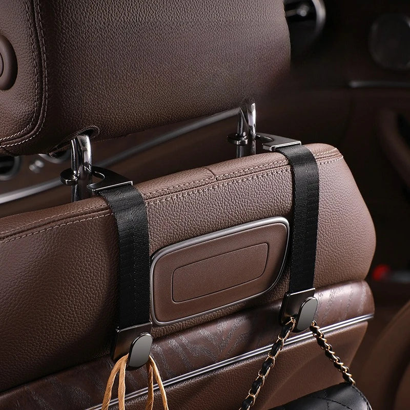 Hidden Car Seat Back Hook Multi-Purpose Organizer