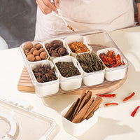 Multi-Grid Kitchen Spice Storage Box Sealed