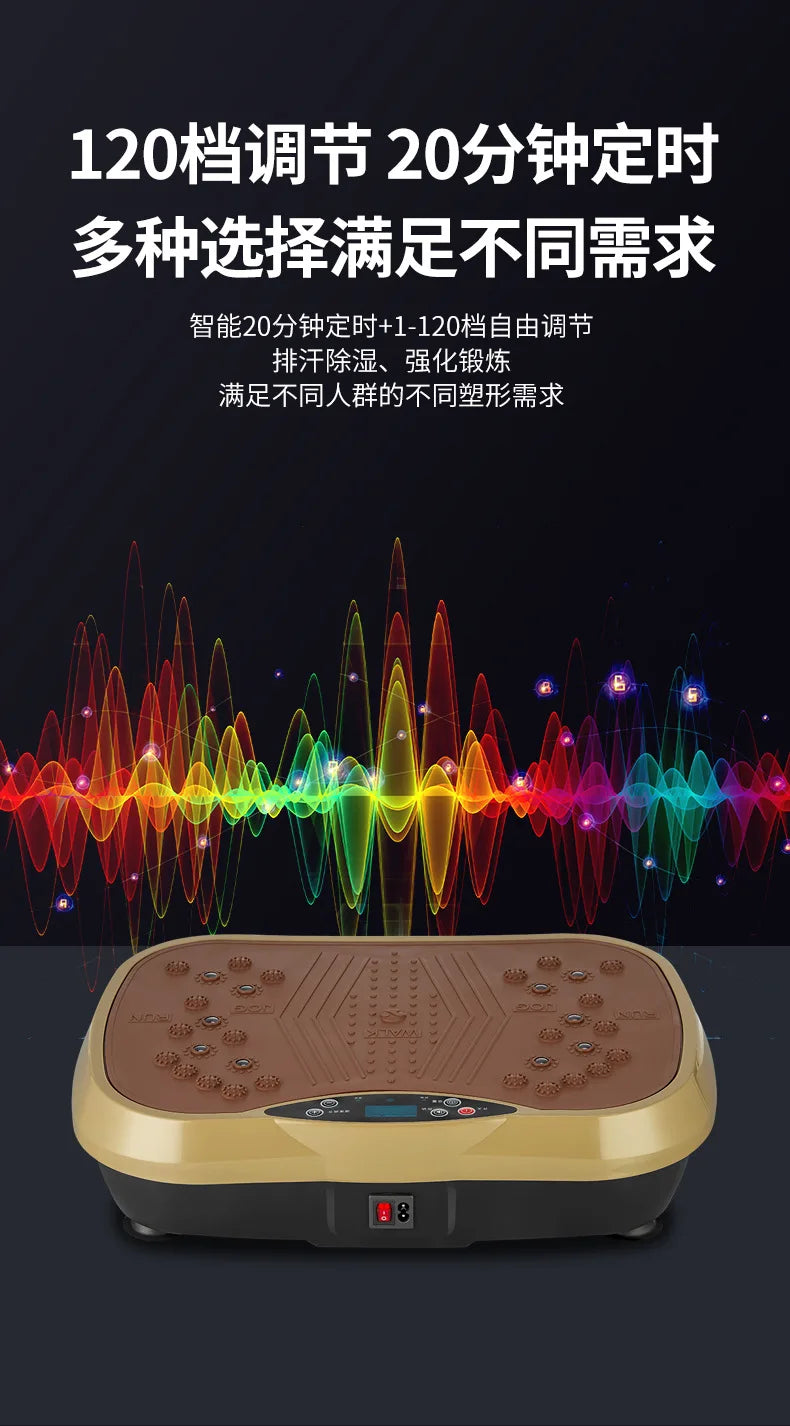 Vibration Fitness Massager Fat Shake Rhythmic Motive Fitness Equipment Home Fitness Exercise Bluetooth Music
