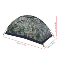 Single-Person Camping & Fishing Tent Windproof Canvas