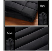 Men’s Winter Cotton Padded Sleeveless Vest Jacket