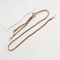 PU Leather Metal Chain Accessories Crossbody Shoulder Portable Wrist Bag Chain Strap Replacement Luggage Accessories Versatile