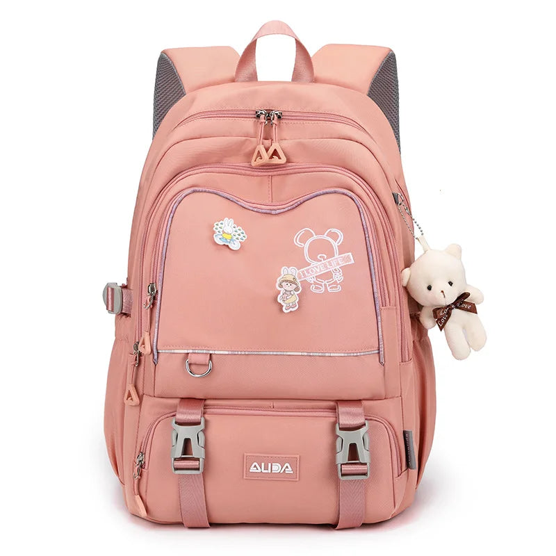 Children School Bags For Girls Large Schoolbag Kawaii Primary School Backpack Kids Book Bag Waterproof Laptop Travel Rucksack