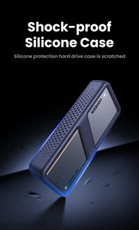 UGREEN 40Gbps NVMe SSD Case SSD Enclosure M.2 to USB4.0 Adapter for M.2 NVME PCIE Built-in Cooling Vest Aluminum Case