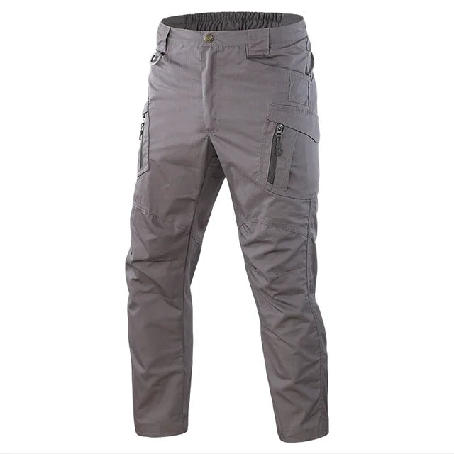 Men’s Waterproof Cargo Pants Multi-Pocket Training Trousers
