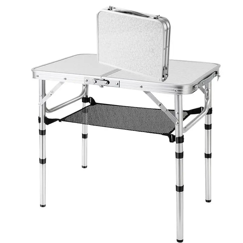 Aluminum Camping Table 3 Height Adjustable Portable