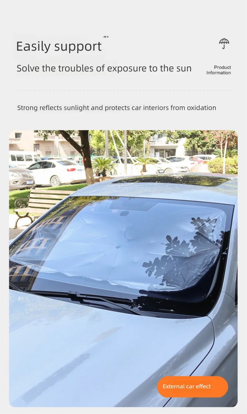 Car Sunshade Umbrella Front Windshield Heat Protector