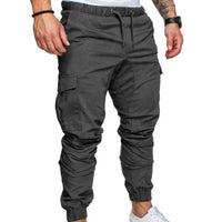 Men’s Cargo Pants with Pockets & Drawstring