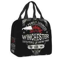 Supernatural Insulated Lunch Tote Bag for Women The Family Business Winchester Things Cooler Thermal Bento Box Outdoor Camping