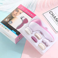 5-in-1 Electric Facial Cleansing Brush – Skin Care Massager
