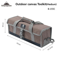 CAMPINGMOON Canvas Storage Bag Portable Camping Tote