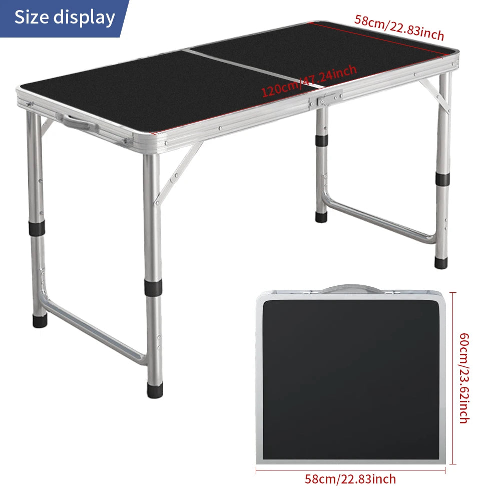 Portable Folding Camping Table with Adjustable Height