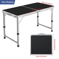 Portable Folding Camping Table with Adjustable Height