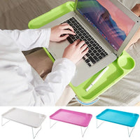 Portable Folding Laptop Bed Table with Cup Holder