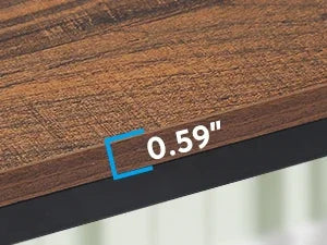 Tribesigns 59 Inch L Shaped Desk with Monitor Stand, Reversible Corner Computer Desk with Storage Shelves Rustic Brown