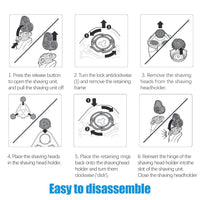 SH50 Replacement Heads for Philips Series 5000 Shavers, AquaTouch, PowerTouch,  S5210 S5370 PT730 AT810 Electric Razors