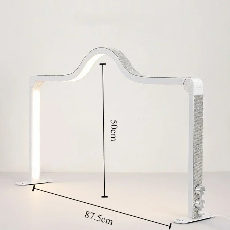 48W Half Moon LED Nail Lamp – Foldable Beauty Desk Light