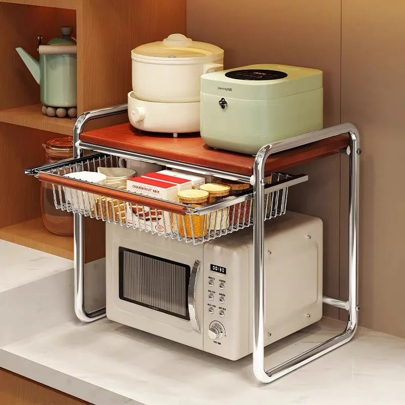 Multifunctional Kitchen Shelf Microwave Oven Storage Rack