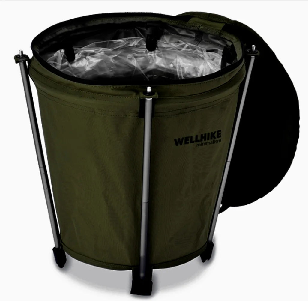 Outdoor Camping Trash Can, Foldable Storage, Round Bucket, Water Bucket, Self Driving Camping Cleaning, Portable Vehicle