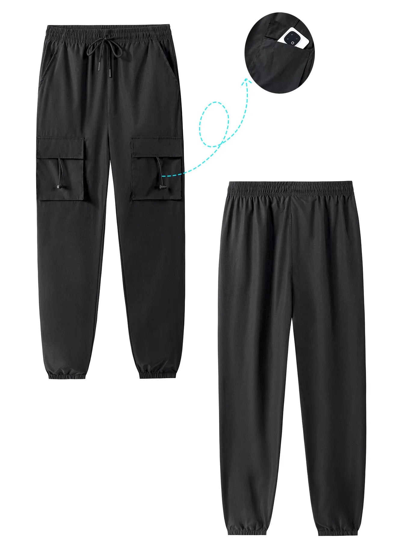 Men’s Cargo Jogger Pants Casual Sports Trousers