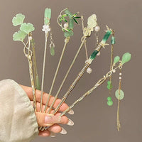 Chinese Style Bamboo Tassel Hairpin – Hanfu Headwear