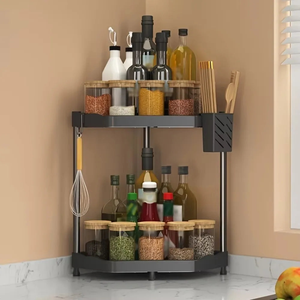 3-Tier Kitchen Seasoning Shelf Spice Countertop Rack