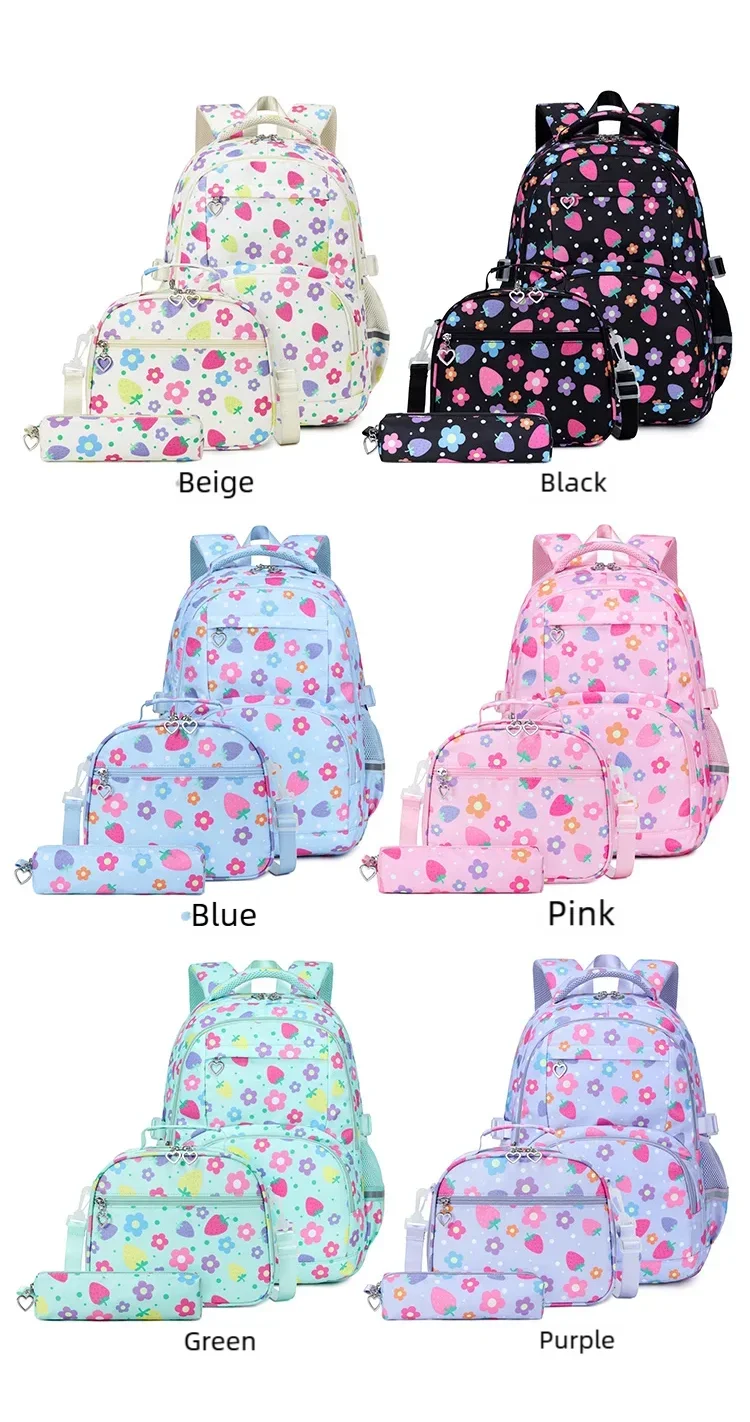 Schoolbags for Primary School Girls, Fashionable Backpacks, Large Capacity Junior High School Students, Versatile Backpacks