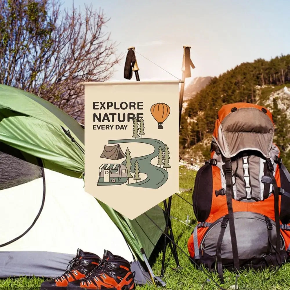 Outdoor Camping Garden Flag – Decorative Yard Banner