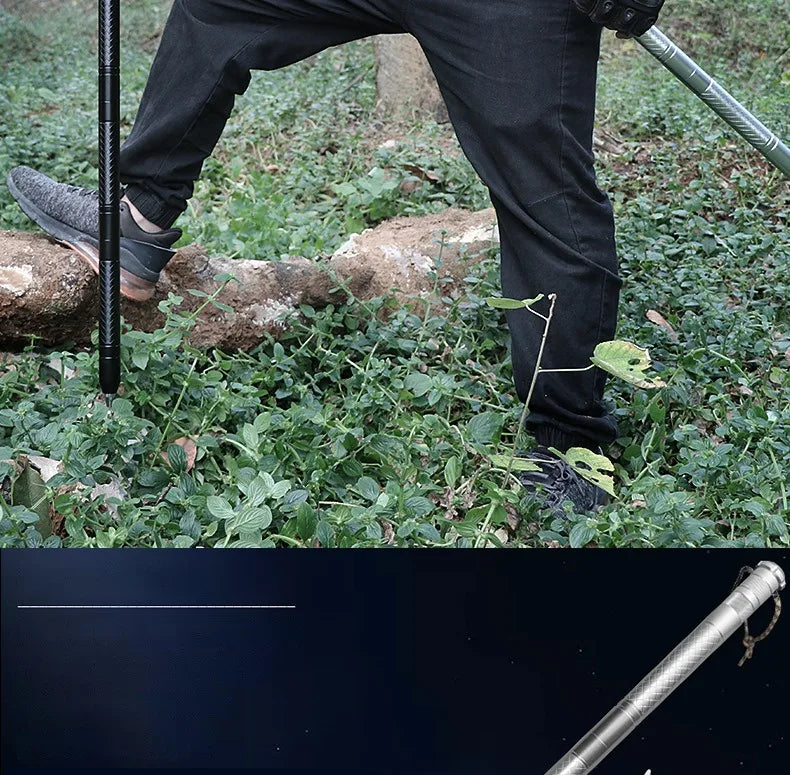 Outdoor Mountaineering Stick Multi Functional Self Defense Stick Car Mounted Tactical Mountain Camping Supplies Set Tools