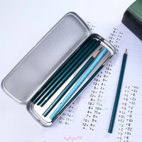 School Supplies For Kids Pen Box Silver Student Metal Pencil Storage Box Pencil Case Pencil Box Stationery Box