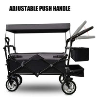 Outdoor Camping Vehicle with Shed, Multifunctional, Installation Free, Foldable Pole Camping Vehicle, Portable Shopping Cart