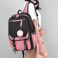 School Backpack  Backpack Lightweight Book Bag Waterproof Casual Travel Backpack College Middle School Student Backpack Holds