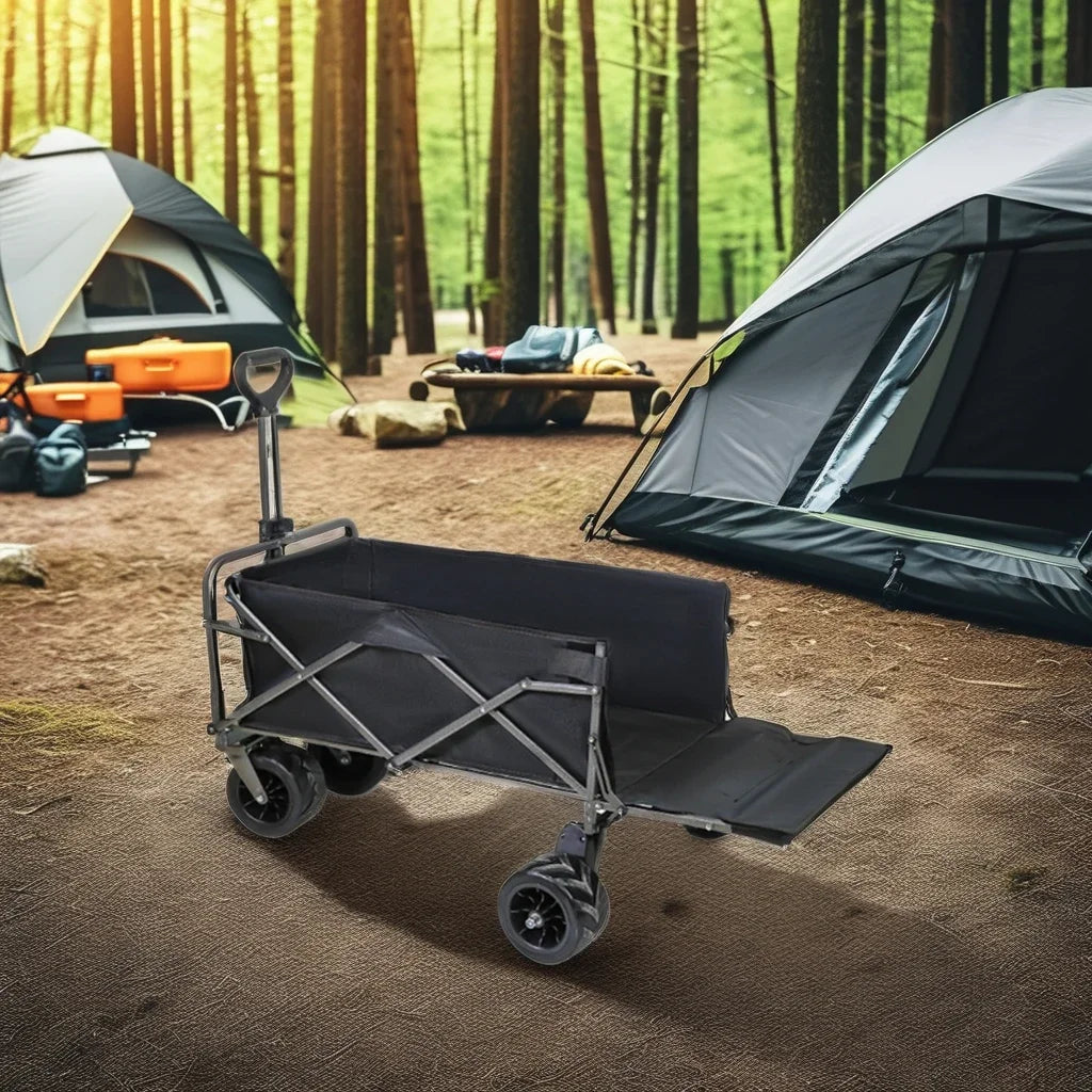 Folding Camping Cart – Heavy Duty Outdoor Utility Wagon