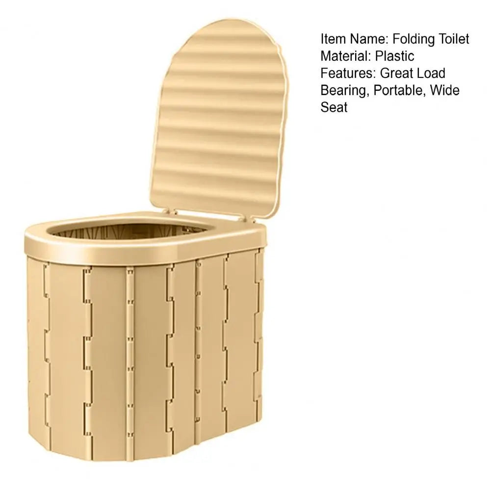 Portable Folding Camping Toilet – Wide Seat & High Load