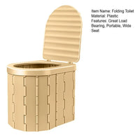 Portable Folding Camping Toilet – Wide Seat & High Load