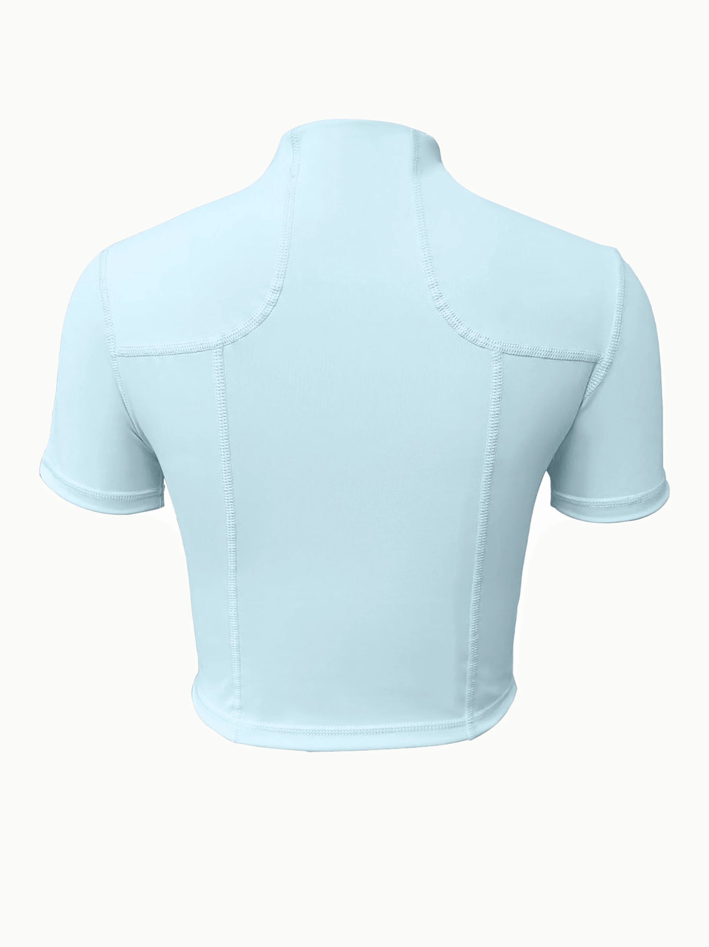 Women’s Yoga & Cycling Top – Zipper Sports T-Shirt