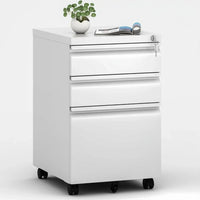 Metal Storage Cabinet with Doors & 5 Adjustable Shelves