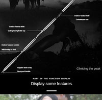 Outdoor Mountaineering Stick Multi Functional Self Defense Stick Car Mounted Tactical Mountain Camping Supplies Set Tools