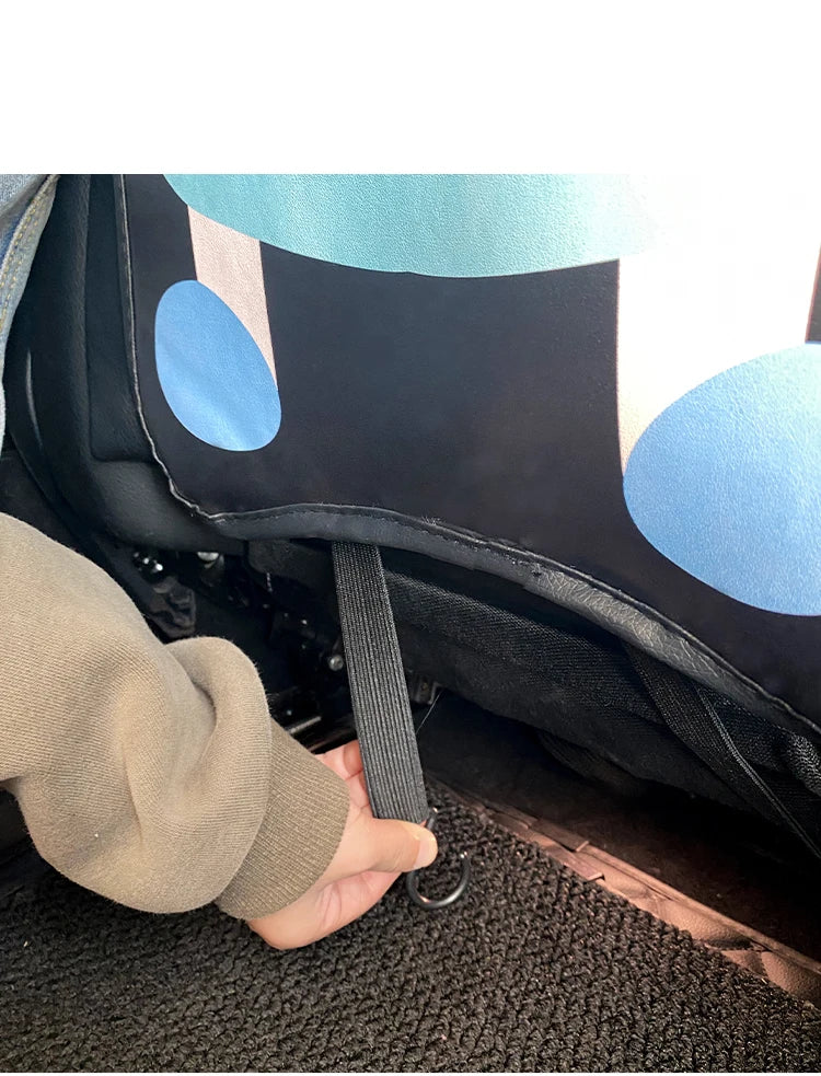 Leather Car Seat Back Protector Waterproof Kick Pad