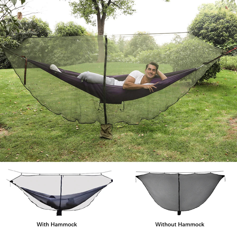 Outdoor Hammock Mosquito Net Silky Tent for 2-Person Bed
