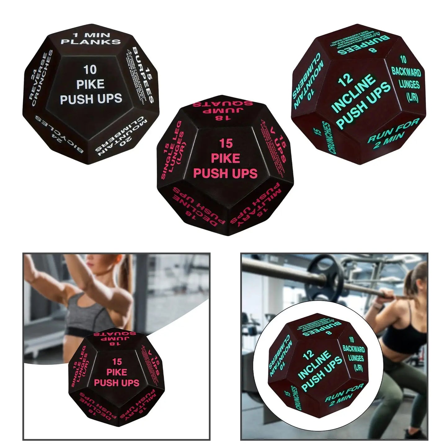 Fitness Exercise Dice – Cardio, HIIT & Strength Workout Game
