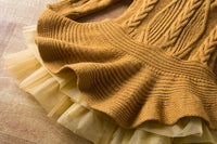 Girls Winter Knitted Christmas Long Sleeve Dress