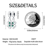 925 Sterling Silver Colorful Koi Pendant Beads Lucky Charm for DIY Bracelets